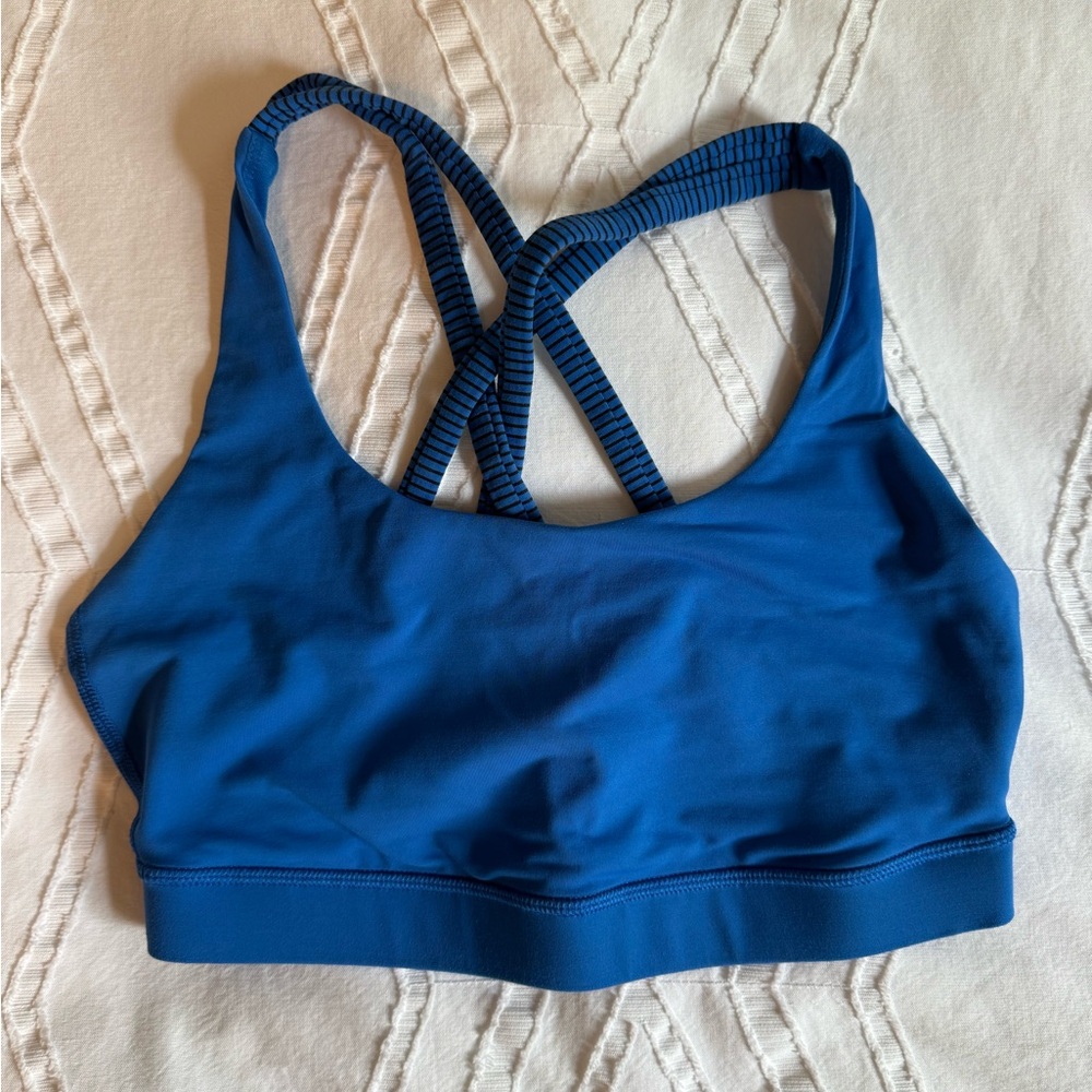 Lululemon Athletica Blue Energy Bra - size 6